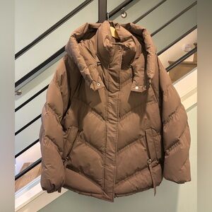 Women's Brown Puffer Jacket